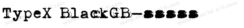 TypeX BlackGB字体转换